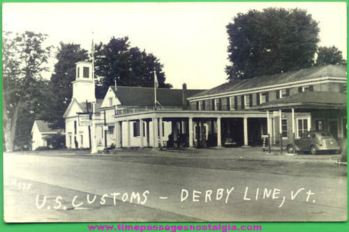 Old Unused Derby, Vermont United States Customs Station Real Photo Post Card