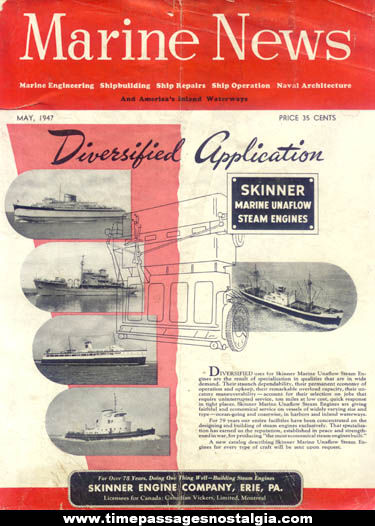 May 1947 Issue of Marine News Magazine