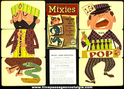 1956 Boxed Ed-U-Cards Mixies Card Game