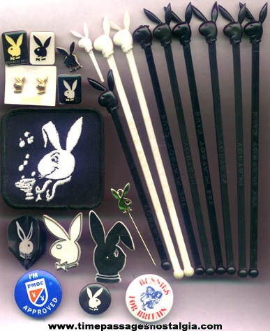 (23) Small Old Playboy Bunny Advertising Character Items