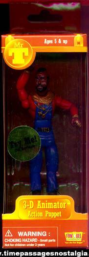 Unused Boxed A Team / Mr. T 3-D Animator Action Push Puppet Toy