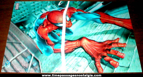 Large Marvel Spiderman Super Hero Character Flicker 3-D Lenticular Picture