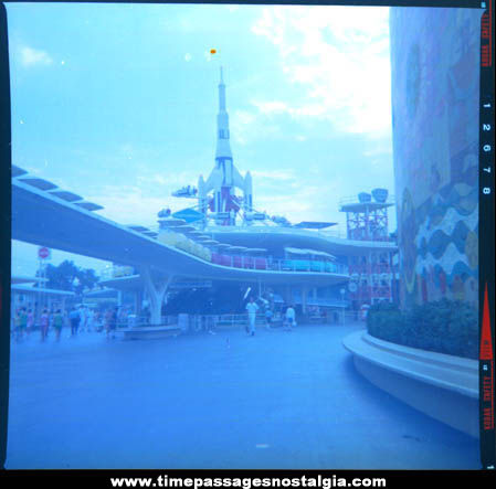 Large Old Disneyland Tomorrowland Photograph Negative