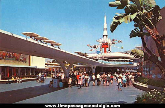 Large Old Disneyland Tomorrowland Photograph Negative