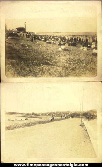 (2) 1901 Crescent Beach Massachusetts Photographs