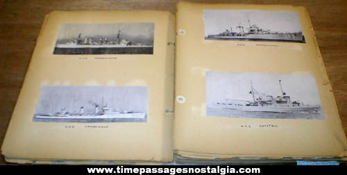 World War II United States Navy Picture & Article Scrapbook