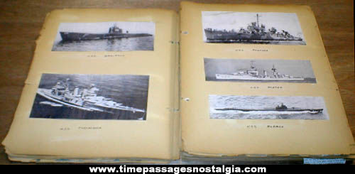 World War II United States Navy Picture & Article Scrapbook