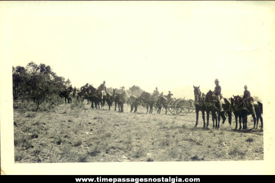 1918 World War I Military Photograph with Message