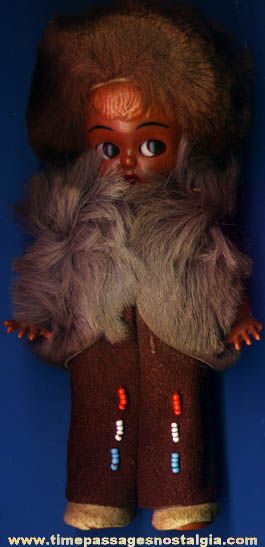 Old Native American Indian or Eskimo Child Doll