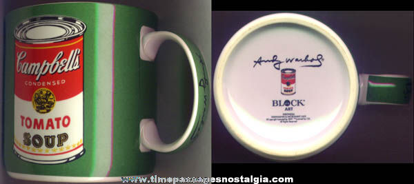 Andy Warhol Campbells Soup Can Advertising Art Coffee Cup