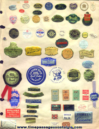 1940s - 1950s Advertising Sticker & Label Collection