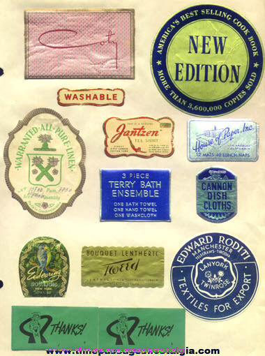 1940s - 1950s Advertising Sticker & Label Collection