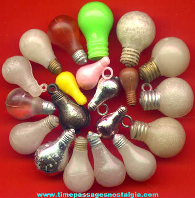 (20) Old Gum Ball Machine Prize Light Bulb Charms