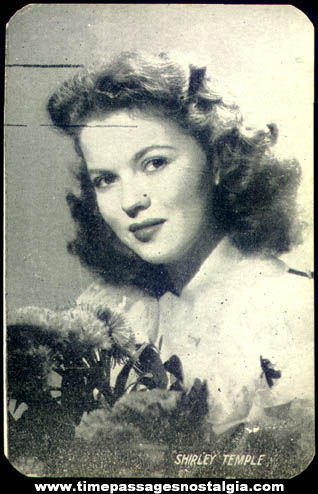 Old Shirley Temple Teenager Picture Card