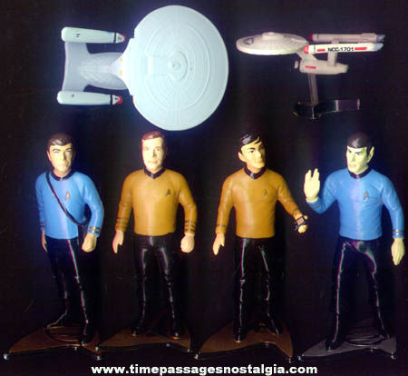 (6) Different Star Trek Character & Ship Figures