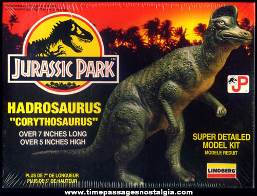 Unopened 1992 Jurassic Park Movie Lindberg Dinosaur Model Kit