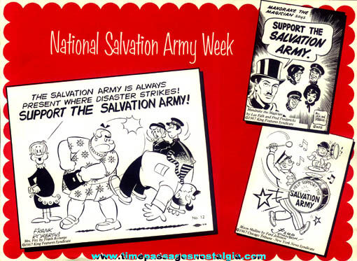 ©1967 Comic Strip Character Salvation Army Placemat