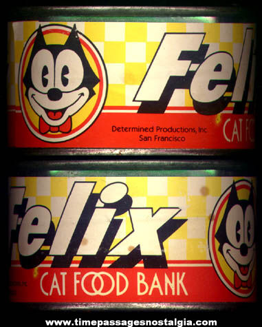 Old Felix The Cat Character Cat Food Can Savings Bank