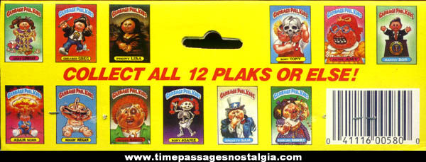Set of (12) Unopened ©1986 Topps Gum Garbage Pail Kids Character 3-D Wall Plaques