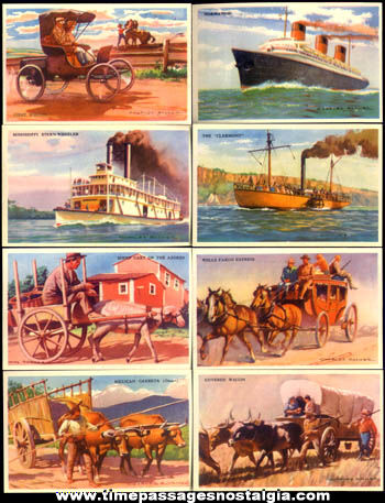 (22) Story Of Transportation Educational Picture Cards With Envelope