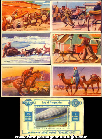 (22) Story Of Transportation Educational Picture Cards With Envelope