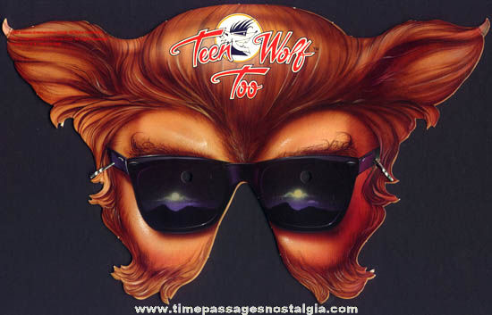 ©1987 Teen Wolf Too Promotional Advertising Premium Mask