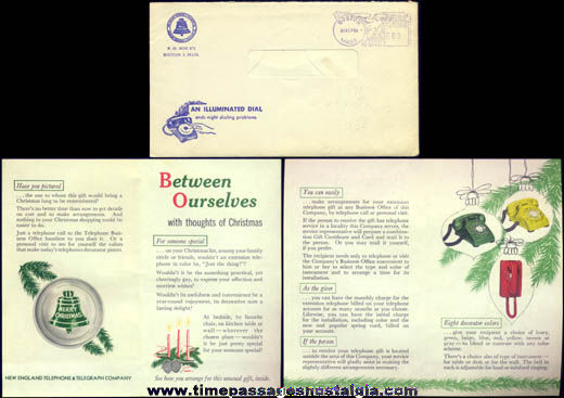 (3) 1958 New England Telephone & Telegraph Advertising Items