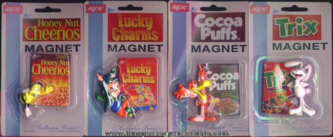 (4) Different Unopened General Mills Cereal Advertising Character Magnets