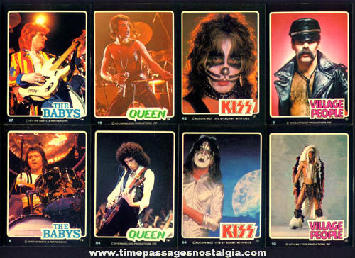 (66) 1979 Music Band Bubble Gum Trading Cards