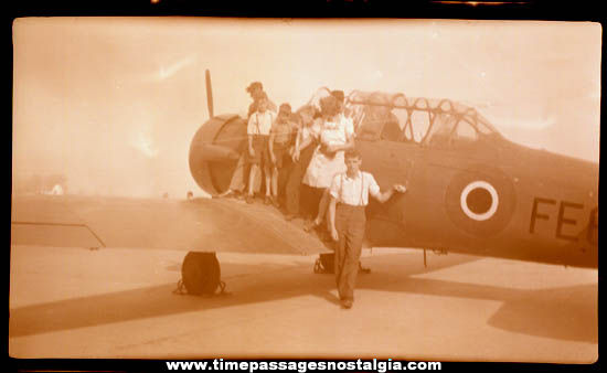 (5) Old United States Military War Plane Photograph Negatives