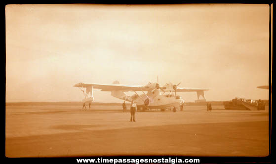 (5) Old United States Military War Plane Photograph Negatives