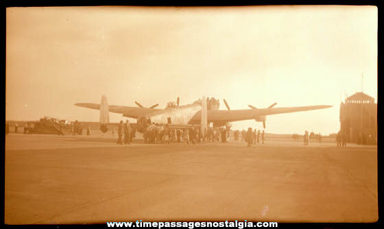 (5) Old United States Military War Plane Photograph Negatives