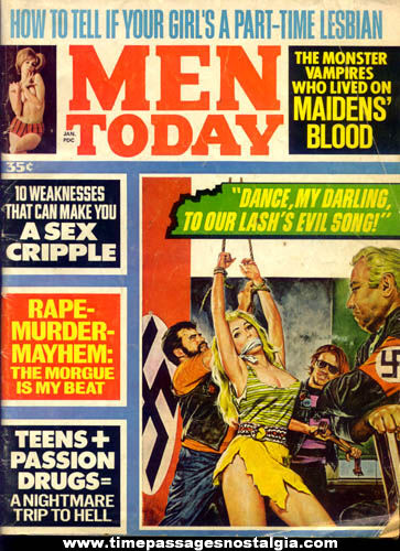 January 1970 Graphic & Risque Issue of Men Today Magazine