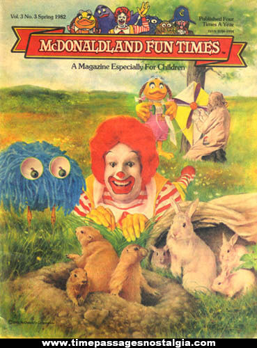 (30) Different 1982 - 2001 McDonalds Restaurant Advertising Fun Times Magazines