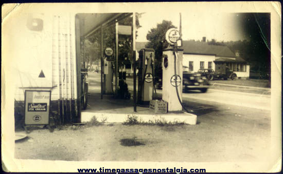 Old Richfield Gasoline Station Photograph