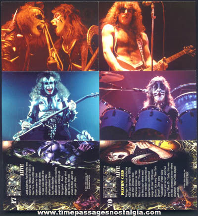 (21) Colorful KISS ALIVE Music Band Trading Cards