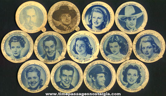 (13) Old Hoods Ice Cream Cup Hoodsie Movie Star Premium Dixie Lids