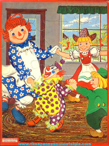 Colorful 1956 Raggedy Ann Doll Character Jigsaw Puzzle