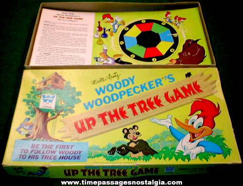 1969 Walter Lantz Woody Woodpecker Cartoon Character Whitman Board Game