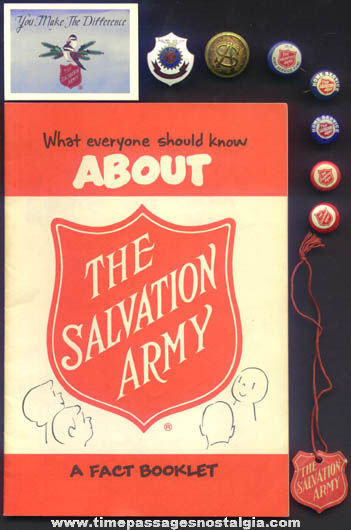(10) Old Salvation Army Advertising Items