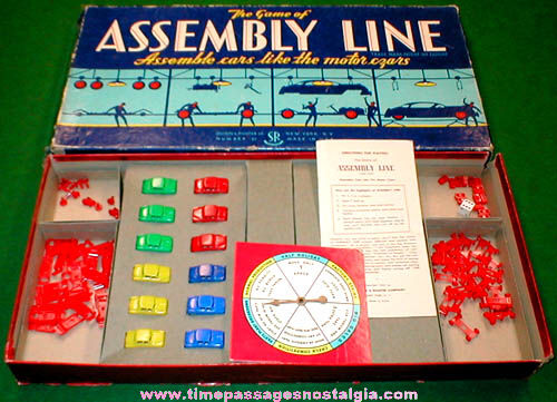 1953 Assembly Line Auto Factory Board Game