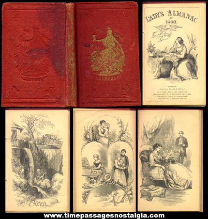 Small Lady’s Almanac For 1860 Book