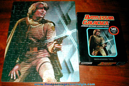1978 Battlestar Galactica Starbuck Character Parker Brothers Jigsaw Puzzle