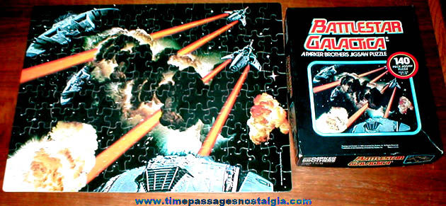 1978 Battlestar Galactica Interstellar Battle Parker Brothers Jigsaw Puzzle