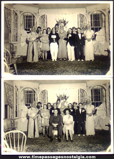 (2) Old Cross Dressing Group Photographs