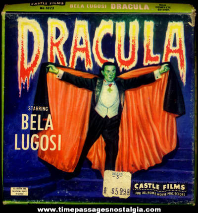 Old Boxed Bela Lugosi Dracula Character Movie Film