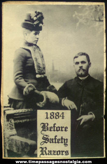 1884 Safety Razor Advertising Victorian Photograph