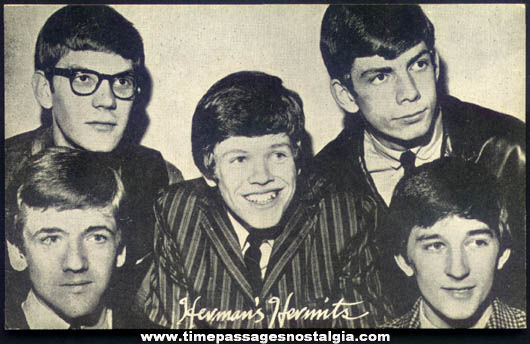 Old Hermans Hermits Music Arcade Exhibit Trading Card