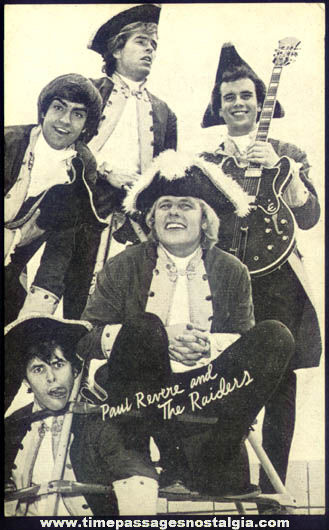 Old Paul Revere and The Raiders Music Arcade Exhibit Trading Card