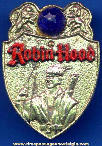 Old Robin Hood Character Premium Toy Badge